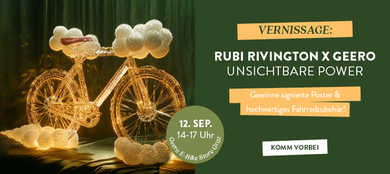 Rubi Rivington x Geero – Unsichtbare Power: KI-Kunst trifft E-Bike-Design