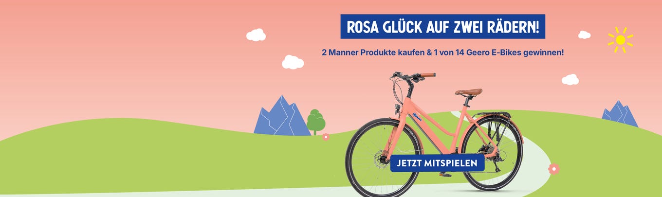 Gewinne ein E-Bike im Manner Look!