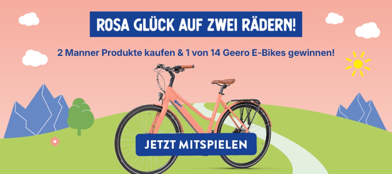 Gewinne dein Geero E-Bike in der exklusiven Manner Edition!