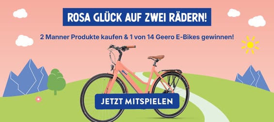 Gewinne dein Geero E-Bike in der exklusiven Manner Edition!