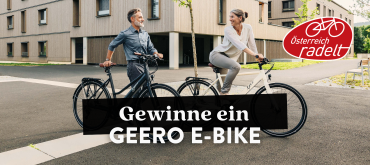 Mitradeln und ein Geero 2+ City E-Bike gewinnen!