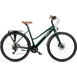 Geero FLEX E-Bike Pine 52 - braun & LC-Display - gebogener Lenker