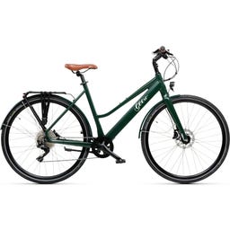 Geero FLEX E-Bike Pine 52 - brown & OLED display - straight handlebars