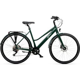 Geero FLEX E-Bike Pine 52 - black & OLED display - curved handlebars