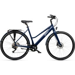 Geero FLEX E-Bike Steel 52 - schwarz & LC Display - gebogener Lenker