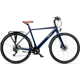 Geero FLEX E-Bike Steel 54 - brown & LC display - straight handlebars