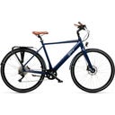 Geero FLEX E-Bike Steel 54 - braun & OLED Display - gebogener Lenker
