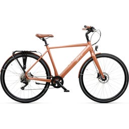 Geero FLEX E-Bike Copper 54 - braun & OLED Display - gebogener Lenker