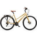Geero FLEX E-Bike Gold 52 - braun & OLED Display - gebogener Lenker