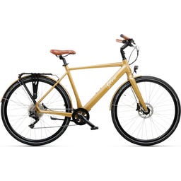 Geero FLEX E-Bike Gold 54 - braun & LC Display - gebogener Lenker