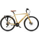 Geero FLEX E-Bike Gold 54 - braun & OLED Display - gerader Lenker