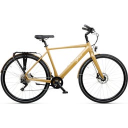 Geero FLEX E-Bike Gold 54 - black & LC display - curved handlebars