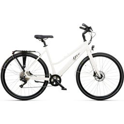 Geero FLEX E-Bike Cream 52 - schwarz & LC Display - gebogener Lenker