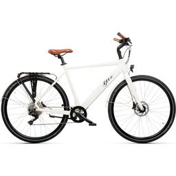 Geero FLEX E-Bike Cream 54 - braun & LC Display - gebogener Lenker