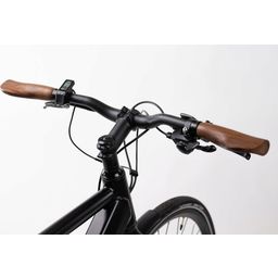 Spring-loaded Bike Handles Made of Walnut Wood